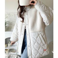 ノーカラージャケット ホワイト/白色系（レディース） - ファッション