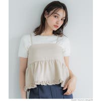 キャミソール ベージュ/薄橙色系（レディース） - ファッション
