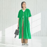シャツワンピース グリーン系（レディース）のアイテム - ファッション 