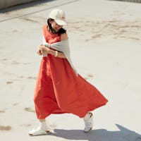 ワンピース オレンジ/橙色系（レディース）のアイテム - ファッション