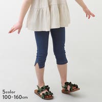 デニム風リラックスカプリパンツ 子供服 キッズ 女の子 ハーフ・ショートパンツ ズボン パンツ ボトムス