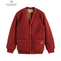 stylise | Quilted teddy cardigan / レッドアース [282-61816]