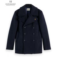 stylise | Classic wool-blend double-breasted coat / ネイビー [282-61103]