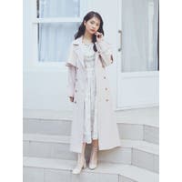 極美品✨Rose Tiara トレンチコート　ステンカラー　ピンク　フリル　46 楽天市場】フード付きワンボタンライトコート／ローズティアラ