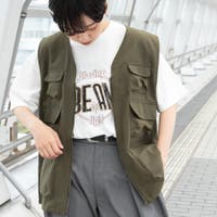 【kutir】ピグメントダメージプリントTシャツ