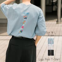 【Adoon plain】ロゴプリントTシャツ
