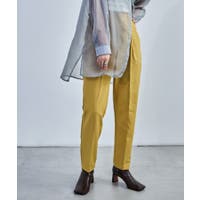 美品　machatt　マチャット　タックテーパードパンツ　イエロー やや傷みあり】MACHATT タックテーパードパンツ レモンイエロー