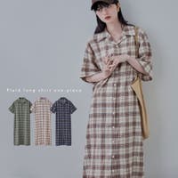 シャツワンピース チェック柄 （レディース） - ファッション