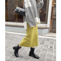 Drawer タイトスカート 40サイズ イエロー サイドラインタイトスカート / Brown&Street（ブラウンアンド