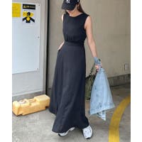 マキシワンピース ブラック/黒色系（レディース）のアイテム