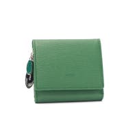 二つ折り財布 グリーン・カーキ/緑色系（レディース