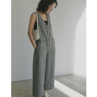 オールインワン・つなぎ グレー/灰色系（レディース） - ファッション