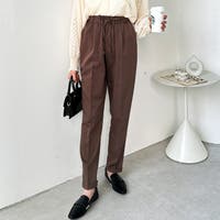 テーパードパンツ ブラウン/茶色系（レディース