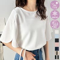 NEW！デコルテきれい見せリネンギャザートップス WHITE