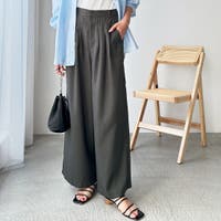 ワイドパンツ グレー/灰色系（レディース） - ファッション通販