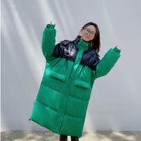 ノーカラージャケット グリーン・カーキ/緑色系（レディース