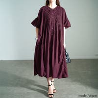 定価42900円パープル シャツワンピース ワンピース シャツワンピース 紫 シングルブレスト 無地 気質