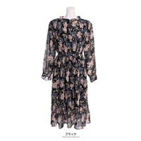 レディースシフォンワンピース ブラック 黒色系 ファッション通販shoplist ショップリスト