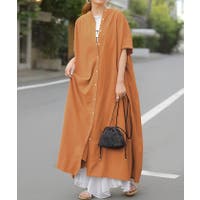 シャツワンピース オレンジ/橙色系｜レディース｜Shoplist