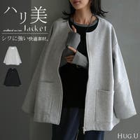 HUG.U（ハグユー）のアウター(コート・ジャケットなど)/ノーカラージャケット