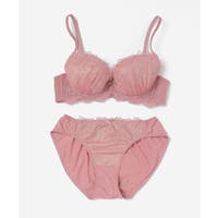 【即発】PINK♡トロピカル柄&ピンク2枚ショーツセット セール】ピンクピンクピンク PINK PINK PINK 大輪花柄刺繍ブラ