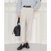 テーパードパンツ ホワイト/白色系（レディース） - ファッション通販