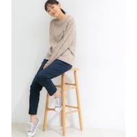 チノパンツ(チノパン) ブルー・ネイビー/青・紺色系（レディース