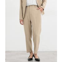 【てる】スラックス　ベージュ S Perfect Suit FActory スラックス リネン混 ウールスラックス