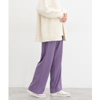 ワイドパンツ パープル/紫色系（レディース） - ファッション通販