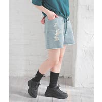 楽天市場】デニム ショートパンツ（カラーネイビー）（ボトムス