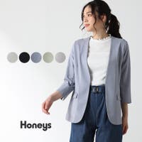 Honeys ハニーズ ノーカラージャケット レディースファッション通販shoplist ショップリスト