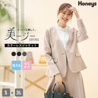 Honeys（ハニーズ）のアウター(コート・ジャケットなど)/ノーカラージャケット