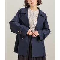 トレンチコート ブルー・ネイビー/青・紺色系（レディース