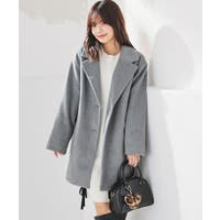 チェスターコート グレー/灰色系（レディース） - ファッション通販