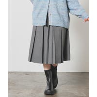 プリーツスカート グレー/灰色系（レディース） - ファッション通販