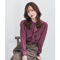 紫 長袖 トップス シンプル 楽天市場】長袖 カットソー レディース パープル（レディース