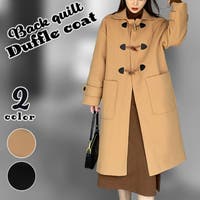 レディースダッフルコート ブラウン 茶色系 ファッション通販shoplist ショップリスト