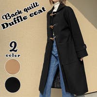 レディースダッフルコート ブラック 黒色系 ファッション通販shoplist ショップリスト レディースダッフルコート ブラック 黒色系 ファッション通販shoplist ショップリスト