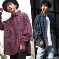 メンズ 赤チェックシャツ ファッション通販shoplist ショップリスト