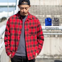 メンズ 赤チェックシャツ ファッション通販shoplist ショップリスト