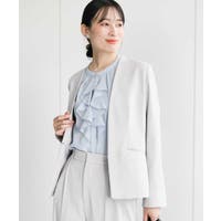MK MICHEL KLEIN（エムケーミッシェルクラン）のアウター(コート・ジャケットなど)/ノーカラージャケット