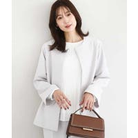 MK MICHEL KLEIN（エムケーミッシェルクラン）のアウター(コート・ジャケットなど)/ノーカラージャケット