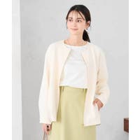 a.v.v【WOMEN】（アーヴェヴェ）のアウター(コート・ジャケットなど)/ノーカラージャケット