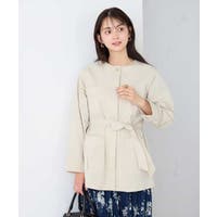 a.v.v【WOMEN】（アーヴェヴェ）のアウター(コート・ジャケットなど)/ノーカラージャケット