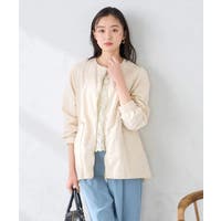 a.v.v【WOMEN】（アーヴェヴェ）のアウター(コート・ジャケットなど)/ノーカラージャケット