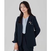 a.v.v【WOMEN】（アーヴェヴェ）のアウター(コート・ジャケットなど)/ノーカラージャケット