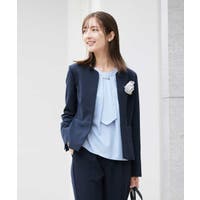 a.v.v【WOMEN】（アーヴェヴェ）のアウター(コート・ジャケットなど)/ノーカラージャケット