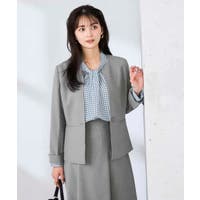 a.v.v【WOMEN】（アーヴェヴェ）のアウター(コート・ジャケットなど)/ノーカラージャケット