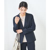a.v.v【WOMEN】（アーヴェヴェ）のアウター(コート・ジャケットなど)/ノーカラージャケット