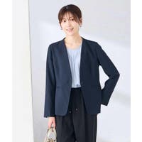 a.v.v【WOMEN】（アーヴェヴェ）のアウター(コート・ジャケットなど)/ノーカラージャケット
